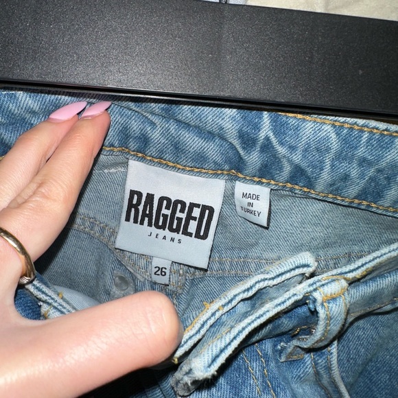 RAGGED high waisted slim mom jeans - Picture 4 of 4
